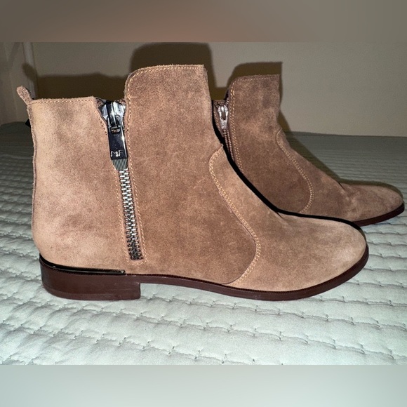 Marc Fisher Brown Suede Ankle Boots - Picture 3 of 13